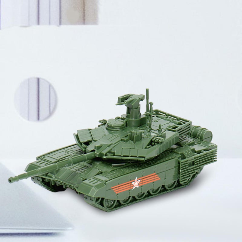 T90MS أصفر نموذج 4D دبابة مدرعة زاحفة عربة ألعاب لغز لغرفة جمع الألعاب مكتب - Image 3