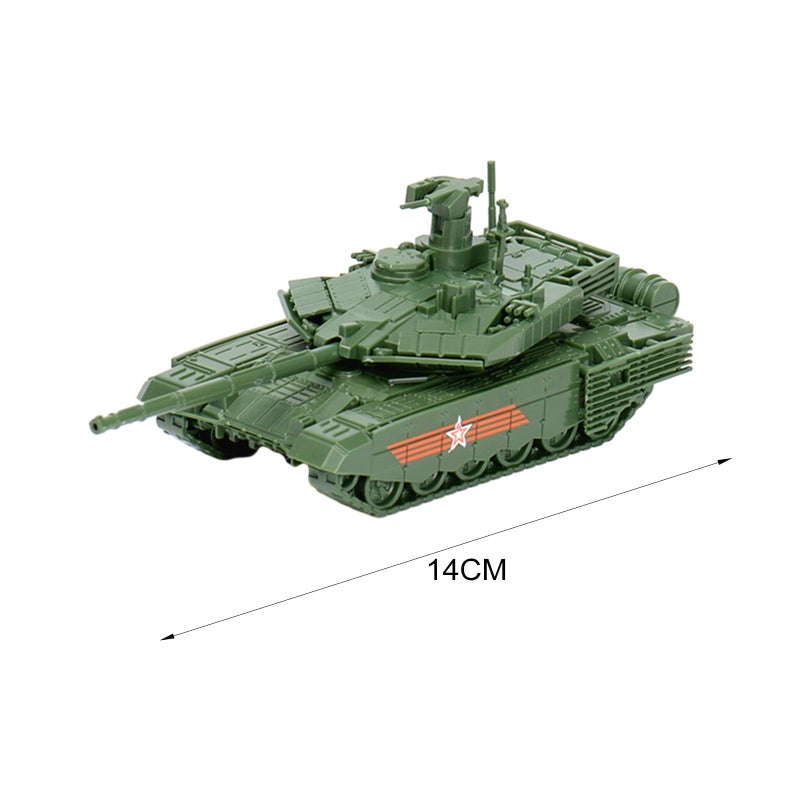T90MS أصفر نموذج 4D دبابة مدرعة زاحفة عربة ألعاب لغز لغرفة جمع الألعاب مكتب - Image 5