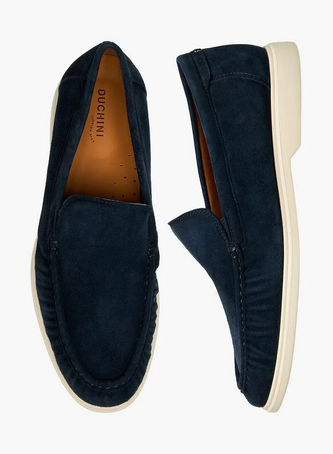 دوتشيني Men Slip-On Leather Loafers