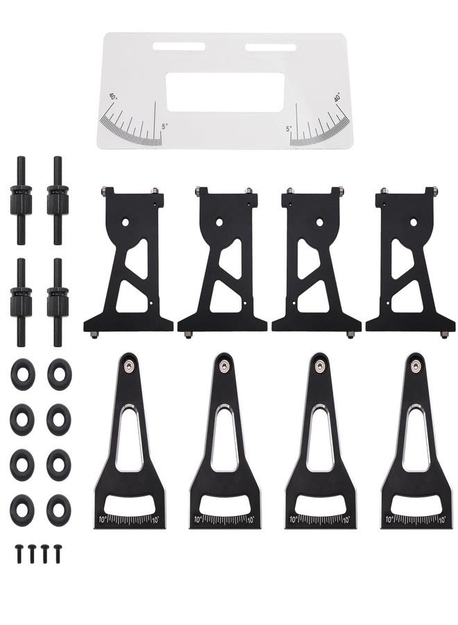 AMK Micro RC Setup Gauge for 1/24 and 1/28 Cars, Setup System Suspension Alignment Tool for Camber, Toe and Slip Angle, Ride Height and Steering Adjustment, Precision Tuning Kit - Image 1