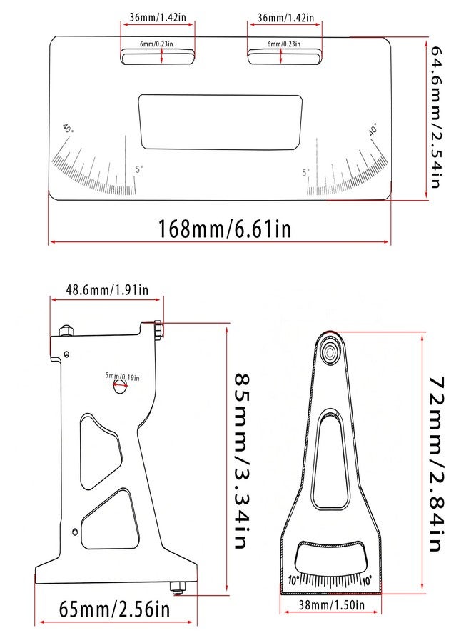 AMK Micro RC Setup Gauge for 1/24 and 1/28 Cars, Setup System Suspension Alignment Tool for Camber, Toe and Slip Angle, Ride Height and Steering Adjustment, Precision Tuning Kit - Image 4