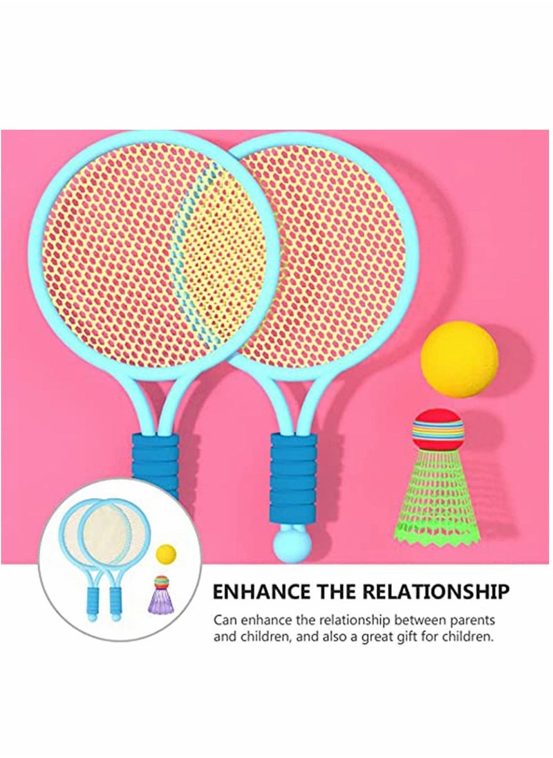 Generic Tennis Racket Set for Children, Tennis Balls Badminton Balls Badminton Rackets Kids Set Outdoor Garden Game Set Outdoor Game Toys for Children - Image 3