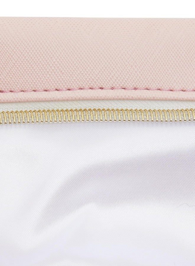 جلامليلي مجموعة حقائب مكياج من الجلد الصناعي من Glamlily، ثلاث حقائب سفر بسحاب، حقائب مستحضرات تجميل (3 ألوان محايدة) - Image 4