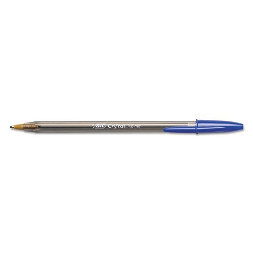 BIC MSB11BE Cristal Xtra Bold Ballpoint Stick Pen, Blue Ink, 1.6mm, Bold, Dozen - Image 2