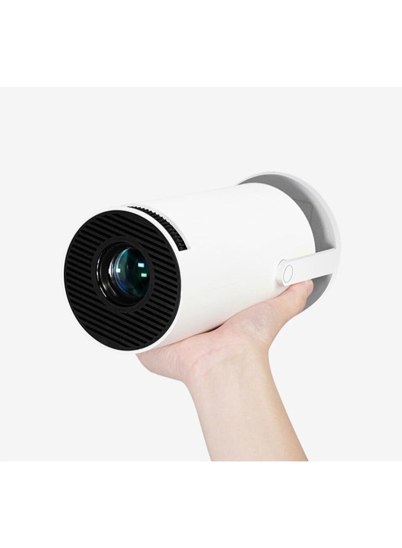 Portable Mini Projector, 4K 1080P Full HD Projector, Support Video Projector, WiFi 5G BT 5.0, Cinema Projector 180° Can Be Rotated, Android 11, Compatible with TV Stick/Windows/iOS/Android (White - Image 4