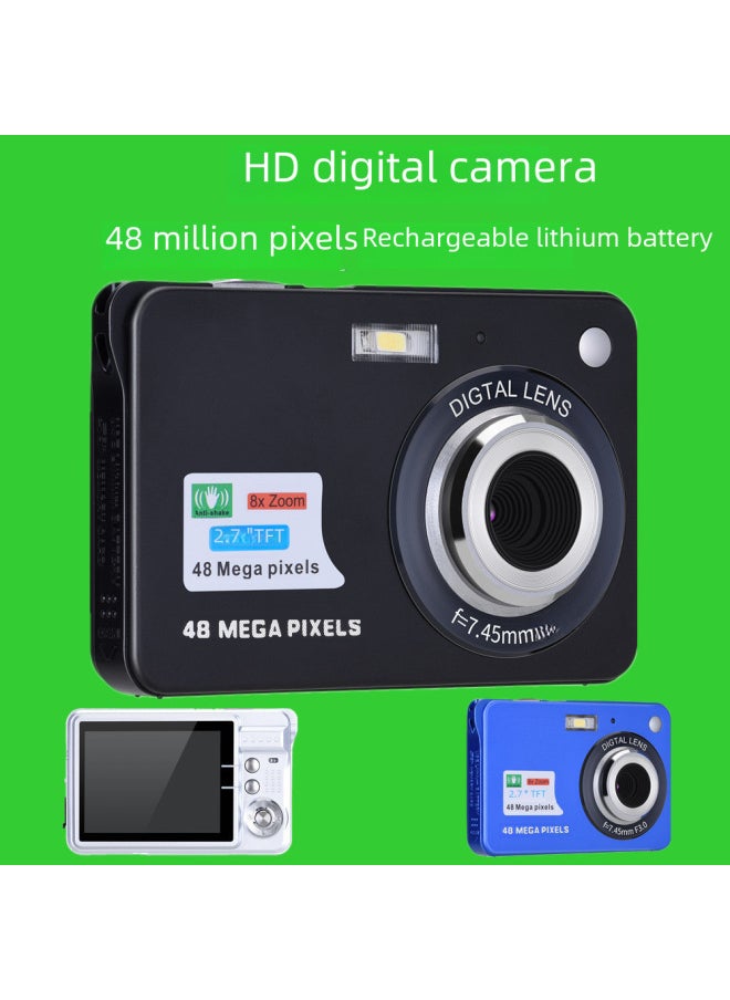 Generic E-Commerce Chinese Version English Version 48 Million Pixel Students Ordinary Digital Camera C3-5M Card Machine-Body Color:48m-5m Comes Standard With Black English Version + 16gb Card + Card Reader  - Image 2