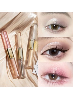 Mei Lifestyle Double Head Liquid Eyeshadow and Eye Concealer - Shiny, Glitter, Pearlescent, Long-Lasting Eye Makeup  - Image 2