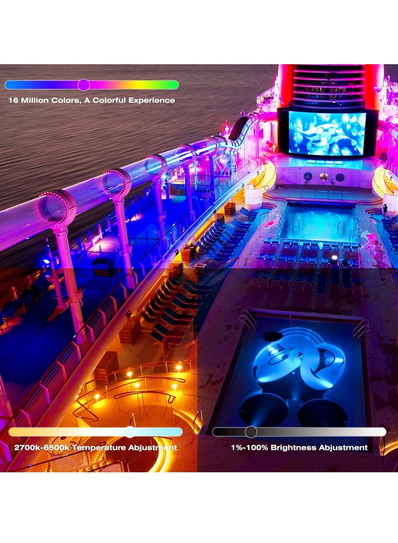 SOLARAE 2.4G RF Wall Mounted Smart Panel Remote Control Matching, Group Control Multiple Devices, Matching with S1 LED Controller, RGBW/RGB/CCT/Dimming 4 Channel, 360° 99ft Wireless Control Distance - Image 4