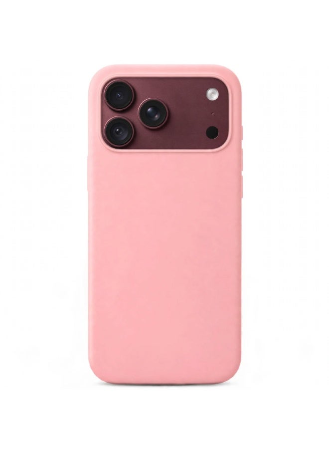 O Ozone Compatible with iPhone 18 Pro Max Case, Slim Liquid Silicone 3 Layers Soft Gel Rubber Shockproof Protective Cover with Anti-Scratch Microfiber Lining- Pink - Image 1