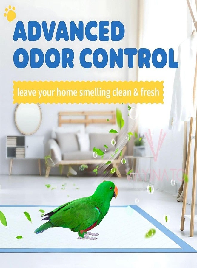 VAYINATO® 20 Pcs Birds Disposable Liner Pad (45x33CM) - Super Absorbent Leak-Proof Training Pads for Birds | Cage & Tray Liners for Birds, Rabbits, Guinea Pigs, Hamsters - Image 4