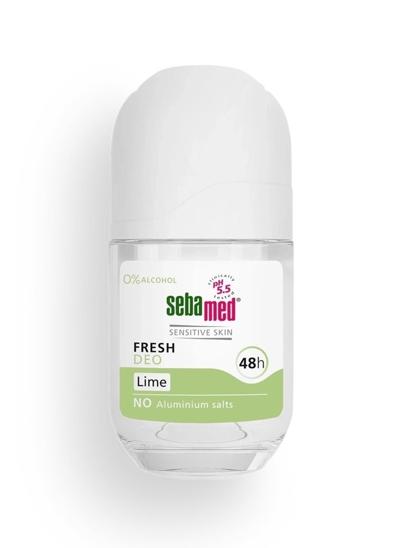 سيباميد مزيل عرق فريش ديو ليمون اخضر  ٤٨ ساعة (رول أون) مزيل رائحة العرق لطيف مع البيسابولول، خالي من الكحول والألومنيوم. - Image 1