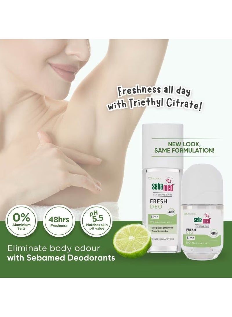 سيباميد مزيل عرق فريش ديو ليمون اخضر  ٤٨ ساعة (رول أون) مزيل رائحة العرق لطيف مع البيسابولول، خالي من الكحول والألومنيوم. - Image 3