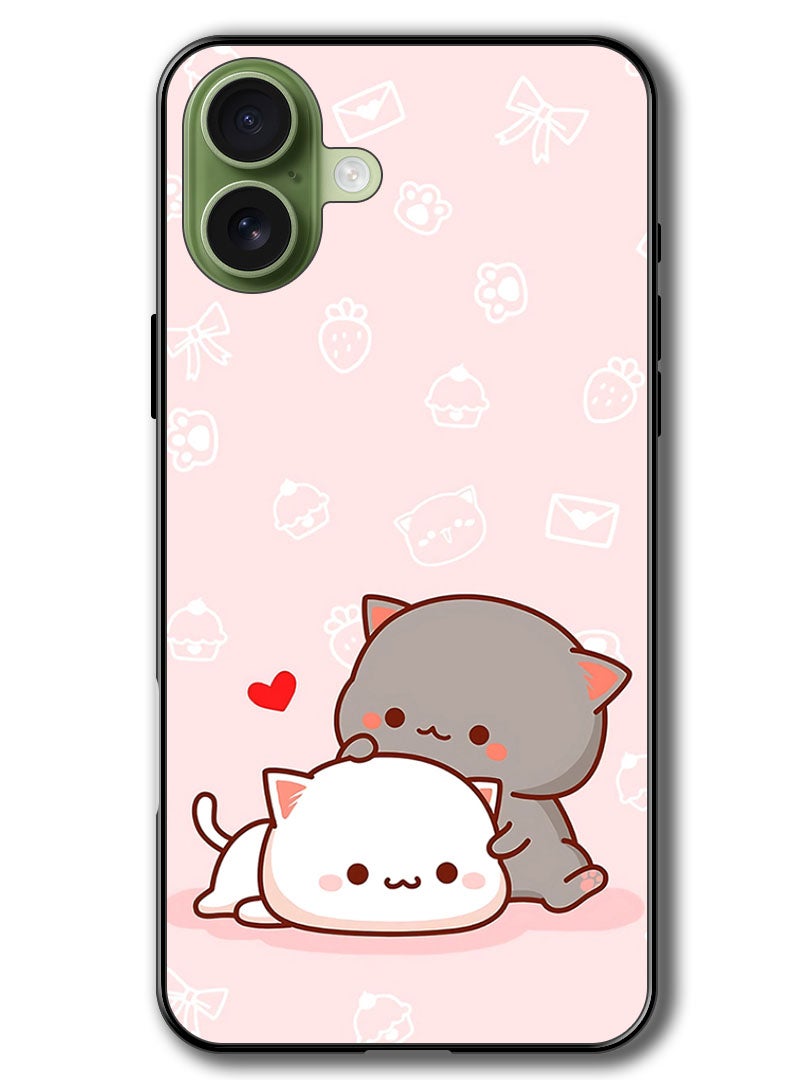 Theodor Case Compatible with Apple iPhone 17 6.3 Inch Protection Shockproof Bumper Cover Cat Lovers - Image 1