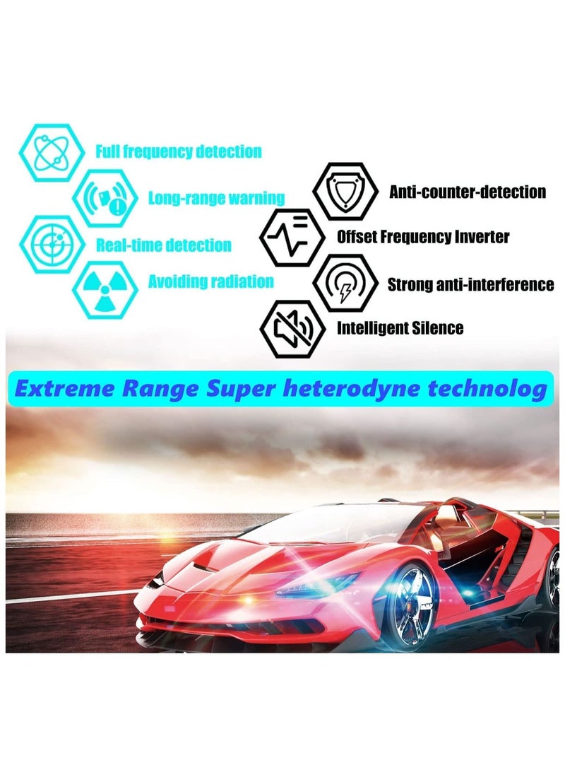 Generic - Radar Detector Driving Aids with Mute Memory City/Highway Mode Long Range Detection Led Display Ideal Gift for Cars V7 - Image 1