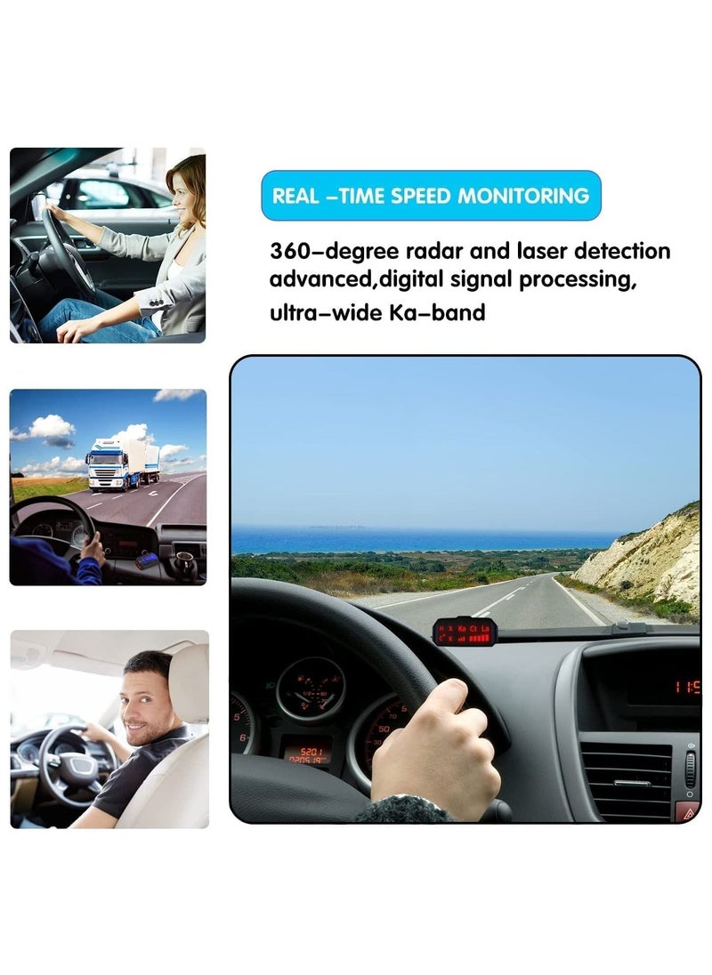 Generic - Radar Detector Driving Aids with Mute Memory City/Highway Mode Long Range Detection Led Display Ideal Gift for Cars V7 - Image 1