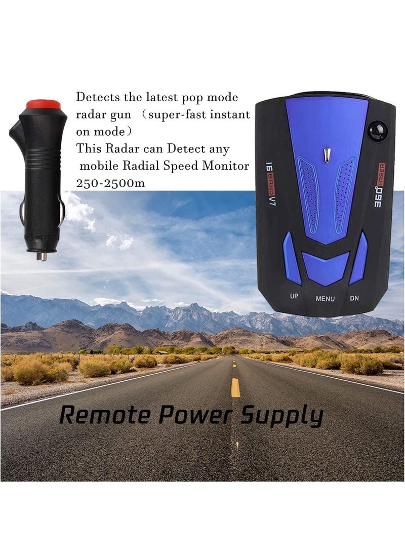 Generic - Radar Detector Driving Aids with Mute Memory City/Highway Mode Long Range Detection Led Display Ideal Gift for Cars V7 - Image 1