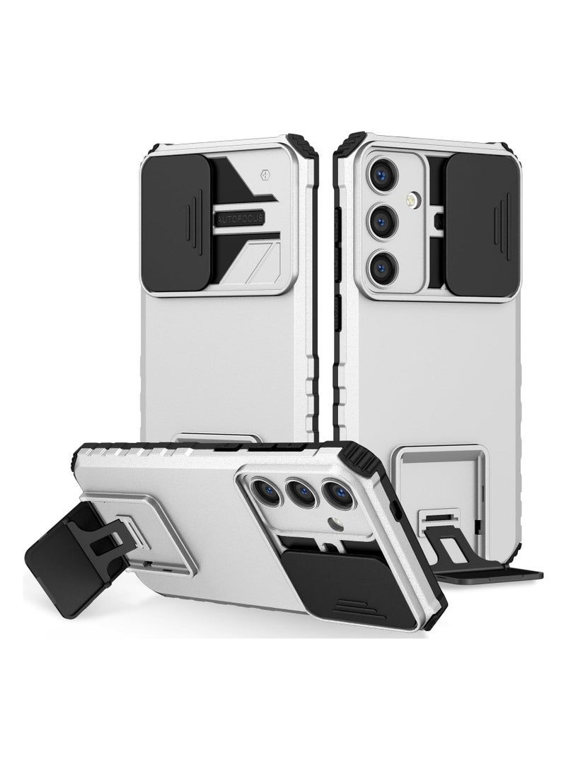 Samsung Galaxy S24 Mobile Phone Case Cover, Innovative Telescopic Bracket, Sliding Protection Camera Window, Bumper Shockproof Phone Back Cover - Image 1