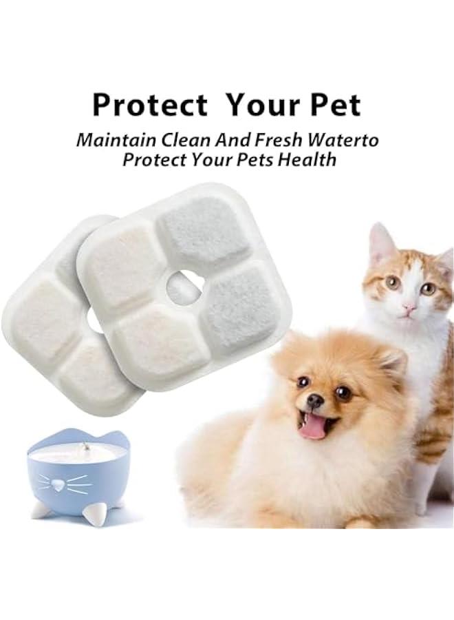 FYLX Cat Fountain Filter 4  Cat Drinking Fountain Filter atible with 25L845 oz Cat Water Fountain Catit PIXI Water Fountain Triple Filtration System Cat Fountain Replacement Filter - Image 4