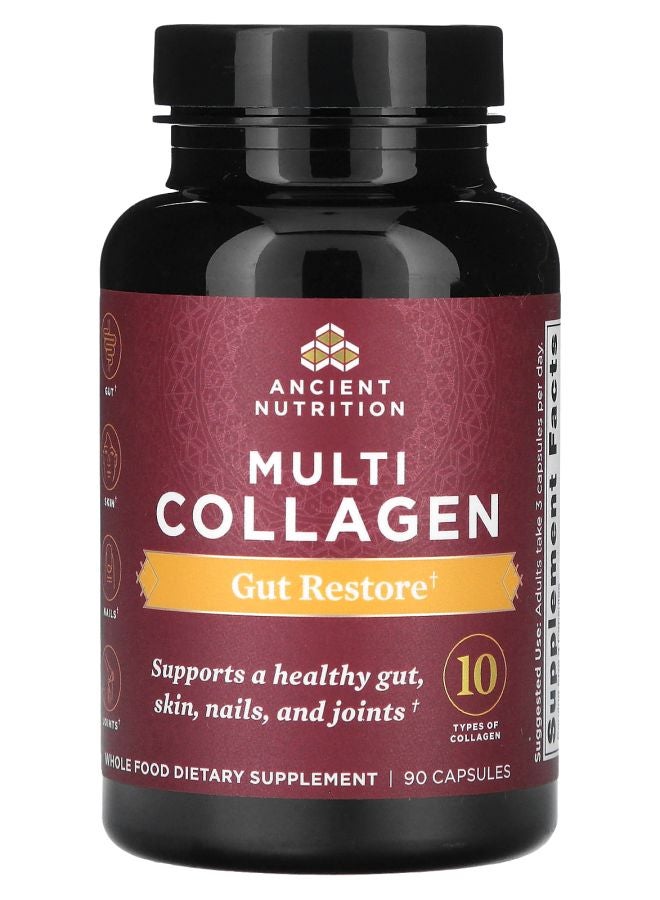Ancient Nutrition Multi Collagen Gut Restore 90 Capsules