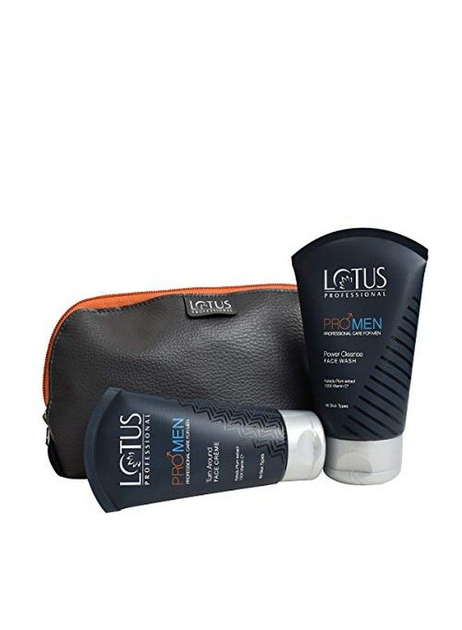 Lotus Professional Promen Grooming Kit With Power Cleanse Face Wash & Turn Around Face Crème 150 G  - Image 2