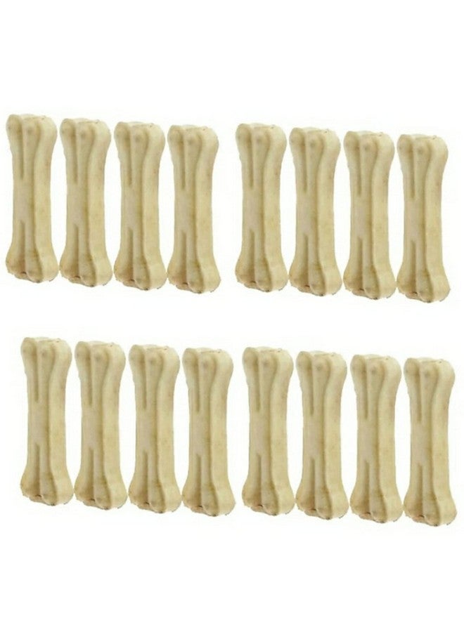 Dog And Puppy Chew Bones Rawhide Pressed Bone 4 Inches 1 Kg. - Image 1