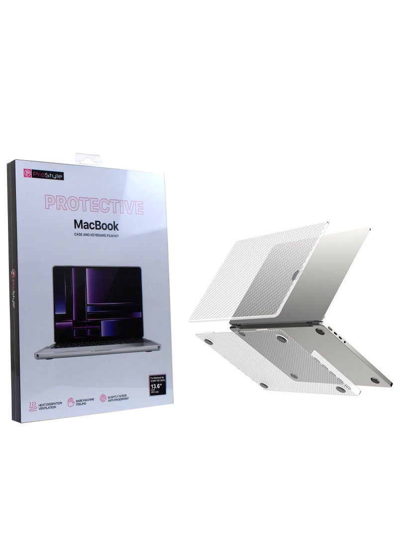 Prostyle - MacBook Air 13.6" Crystal Clear Hard Shell Case | Compatible with MacBook Air M2 (2022) A2681, MLXW3LL/A, MLXX3LL/A, MLXY3LL/A, MLY03LL/A, MLY13LL/A, MLY23LL/A, MLY33LL/A, MLY43LL/A - Image 1