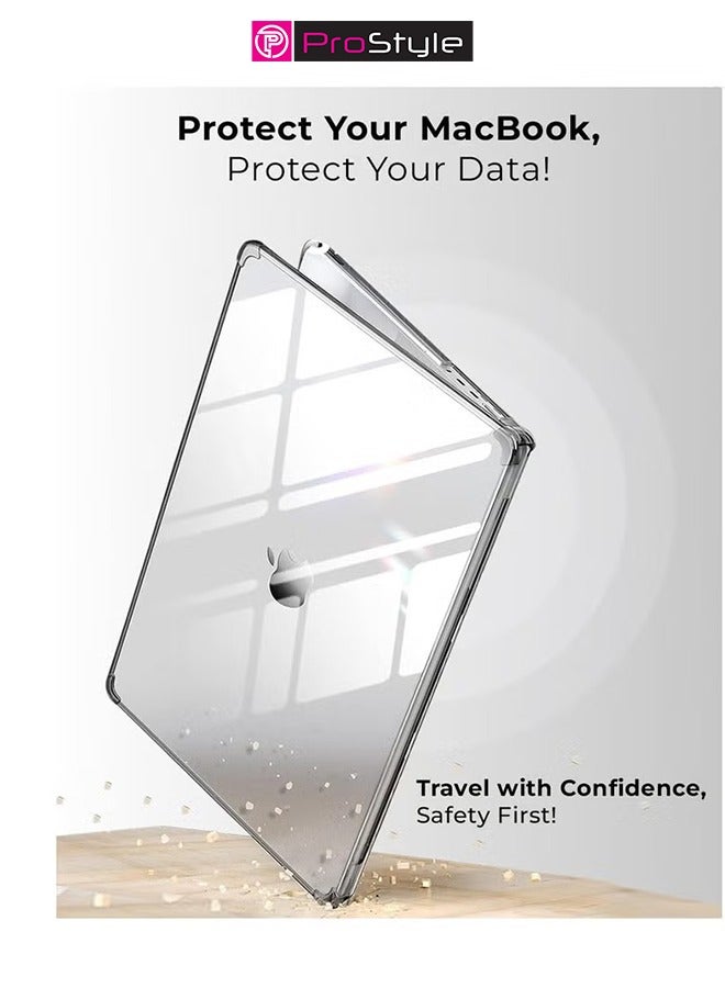 Prostyle MacBook Air 13.6 Inch Hard Shell Case Crystal Clear Cover Compatible with MacBook Air M2 2022 A2681 MLXW3LL/A MLXX3LL/A MLXY3LL/A MLY03LL/A MLY13LL/A MLY23LL/A MLY33LL/A MLY43LL/A - Image 4