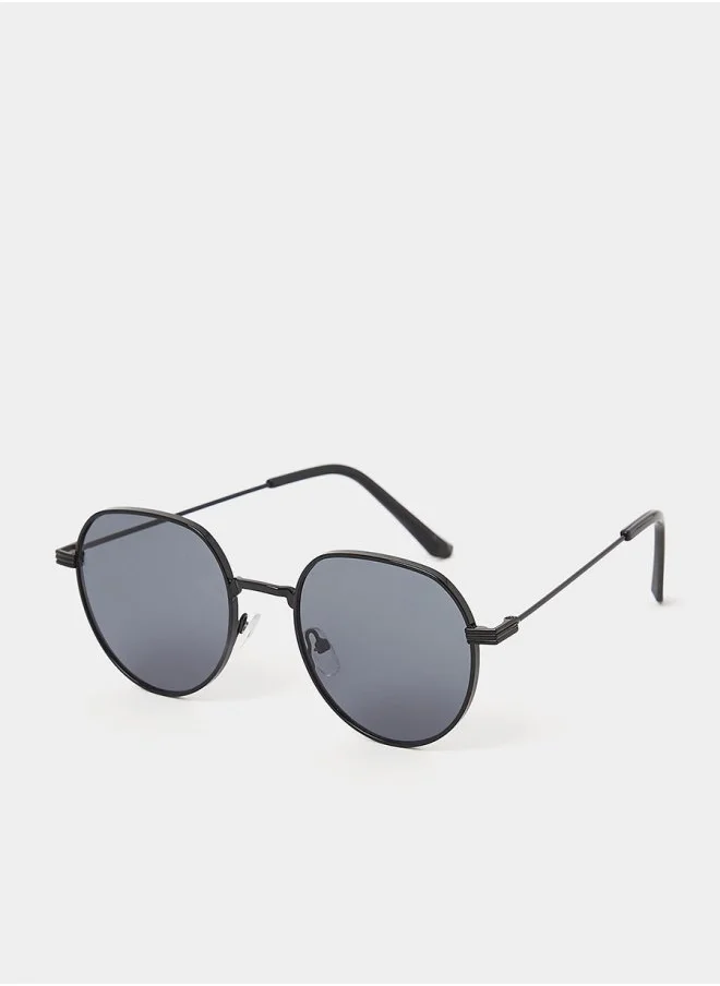 ستايلي Plain Round Sunglasses with Nose Pad