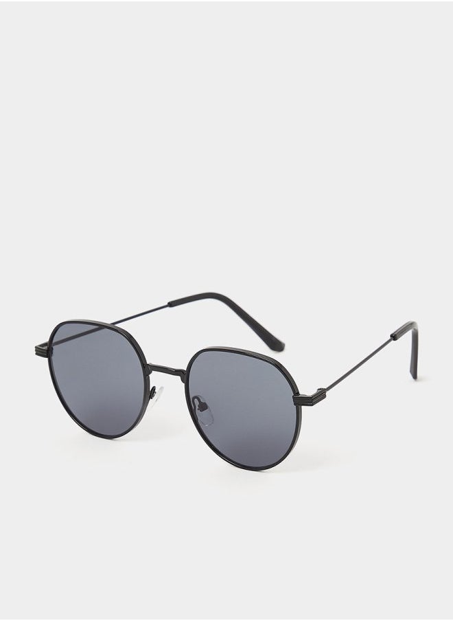 Styli Plain Round Sunglasses with Nose Pad  - Image 1