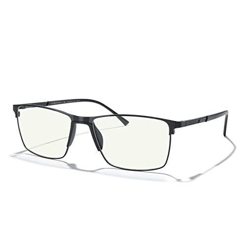 MERRY'S Reading Glasses Fashion Blue Light Blocking Glasses Metal Frame Spring Hinge Readers for Men Eyeglasses - Image 1