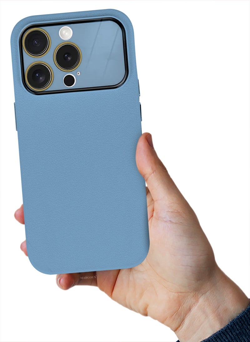 Hard Silicone Case Cover for Apple iPhone 12 Pro - Cover with Camera Protection Bumper - Auto Focus Design - Light Blue - Image 2