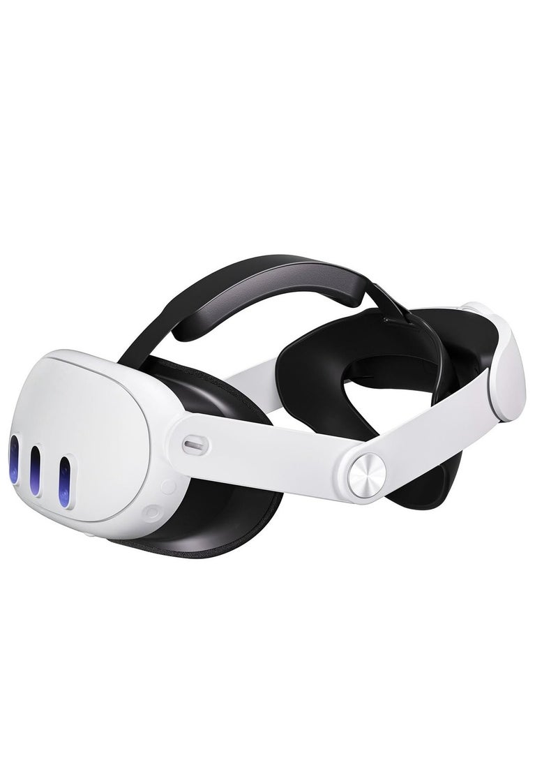 Generic Comfort Adjustable Strap Replacement For Oculus Quest 3 Reduce Pressure Soft Cushion VR Headset Accessories For Longer Immersion In Virtual Reality Video Games  - Image 1