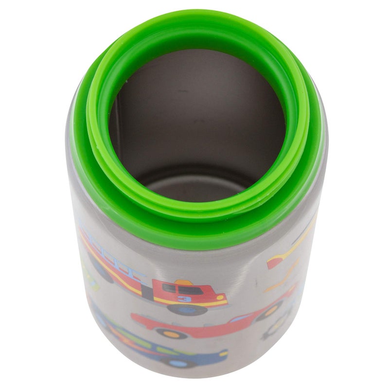 Stephen Joseph Stainless Steel Water Bottles, 18 OZ, Straw lid, Reusable tumbler, Insulated, Transportation - Image 2