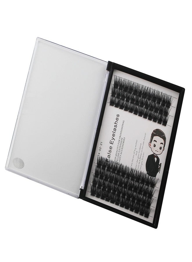 Bodermincer 84 Clusters D Curl Wide Cluster False Eyelash Volume Lashes Natural Eyelashes Set DIY Eyelash Extension 3D Effect Glue Bonded Band Individual Lash Home Eyelash Extension (14MM) - Image 4
