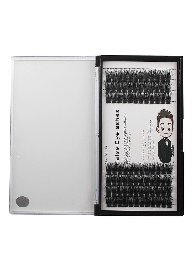 Bodermincer 84 Clusters D Curl Wide Cluster False Eyelash Volume Lashes Natural Eyelashes Set DIY Eyelash Extension 3D Effect Glue Bonded Band Individual Lash Home Eyelash Extension (14MM) - Image 5
