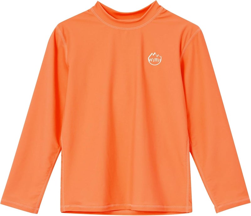 Willit Boys Rash Guard Swim Shirt Baby/Toddler Long Sleeve UPF 50+ Sun Protection SPF Quick Dry Shirt - Image 1