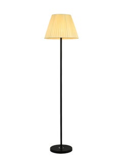 Floor Lamp with Fabric Lampshade, Modern Tall Floor Lamps for Living Room, Floor Standing Lamps Home Decor, Floor Lighting for for Bedroom, Study Room, Office Black