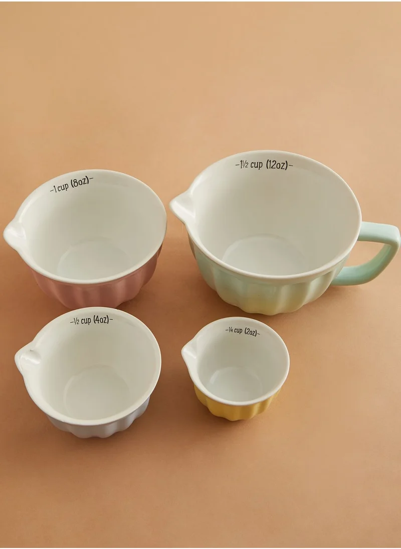 Sass & Belle Set Of 4 Retro Pastel Measuring Cup