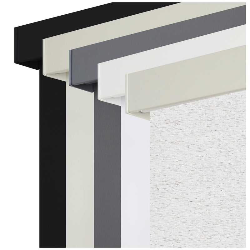 SUNOFF Cordless Blackout Roller Shades Blinds for Windows Free-Stop,Pull Down Room Darkening with Valance,Thermal Insulated Woven Fabric Window Door Blinds for Home,Office,Linen 34" W x 72" H - Image 1