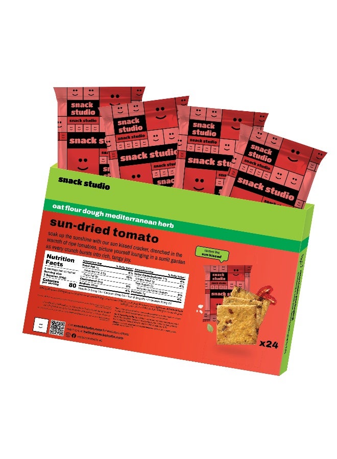 Snack Studio Sun Dried Tomato Squares Value Pack 192g - Image 2