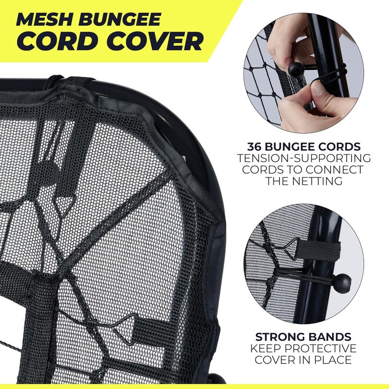 Victorem Lacrosse Rebounder for Backyard - 6x4 Ft. Volleyball Rebounder, Bounce Back Net with 5 Rebound Angles - Rebound Net for Lacrosse, Baseball, Tennis & Softball Training - Image 4