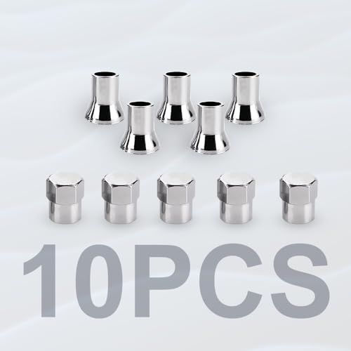HAOBO TR413 Universal TPMS Chrome Valve Stem Sleeve Covers and Cap Dress Up Kit Set of 5 FITS All TPMS Rubber Valve Stems for All Make and Model Cars and Trucks with TPMS Sensors - Image 5