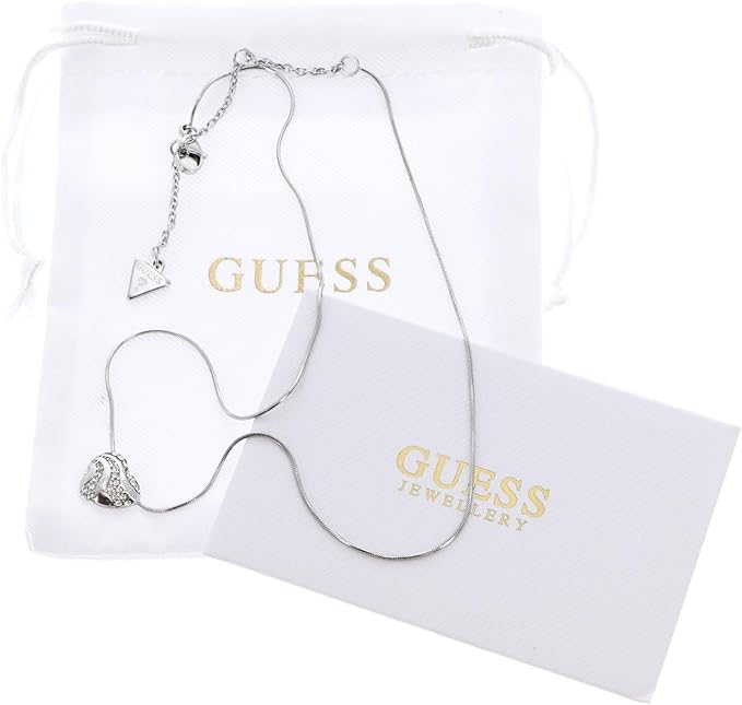 GUESS 16-18'' Heart Waves Snake Chain Short Necklace  - Image 3