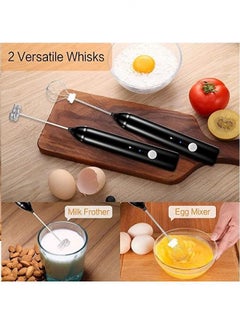 McDou 3-Piece Electric Milk Frother And Whisk Set  - Image 4