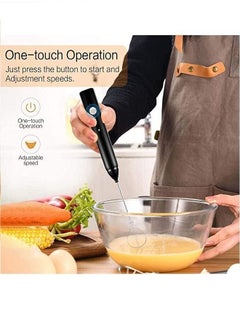 McDou 3-Piece Electric Milk Frother And Whisk Set  - Image 3