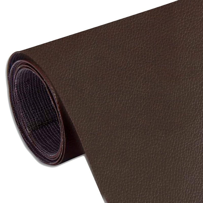 FELKER Sofa Leather Stickers selfAdhesive Leather Repair Stickers Simulation Leather Used in Sofas Furniture Driver SeatsDark Brown - Image 1
