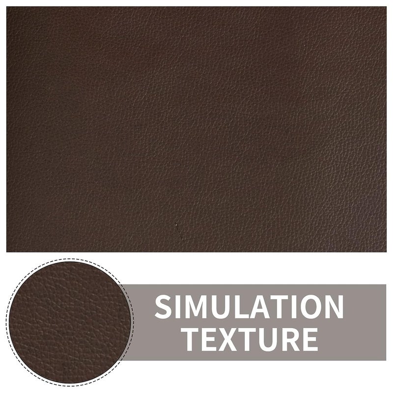 FELKER Sofa Leather Stickers selfAdhesive Leather Repair Stickers Simulation Leather Used in Sofas Furniture Driver SeatsDark Brown - Image 3