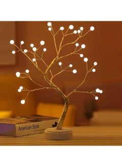 BLOOMING TIME Tree Lights Night Light with Touch Button, 36 LED Pearl Beads Fairy Light  - Image 1