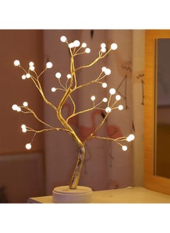BLOOMING TIME Tree Lights Night Light with Touch Button, 36 LED Pearl Beads Fairy Light  - Image 2