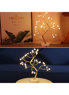 BLOOMING TIME Tree Lights Night Light with Touch Button, 36 LED Pearl Beads Fairy Light  - Image 3